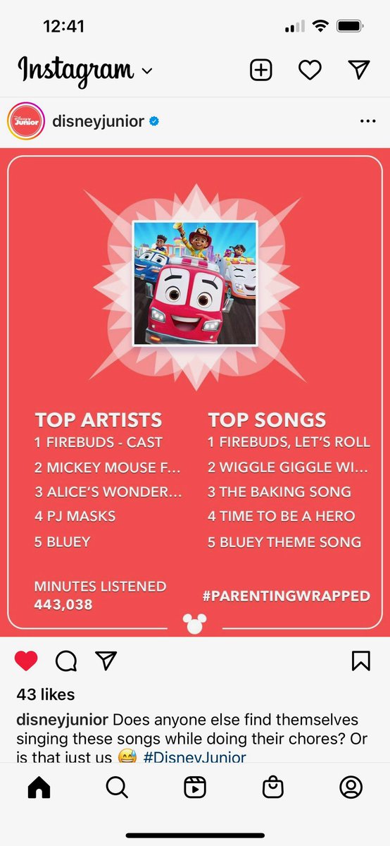 DeclanWhaley's tweet image. Thanks for listening!  Number 1 artist/song on Disney Junior!  Let’s Roll Firebuds!  @disneyjunior @disneyanimation @disneyplus @disney @disneychannel @disneybrandtvpr