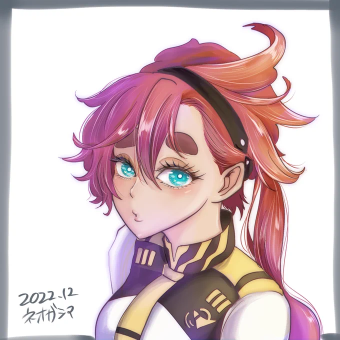 10.スレッタ・マーキュリー アイコン変えました 久々に色塗りして楽しかった〜 #100日チャレンジ #水星の魔女