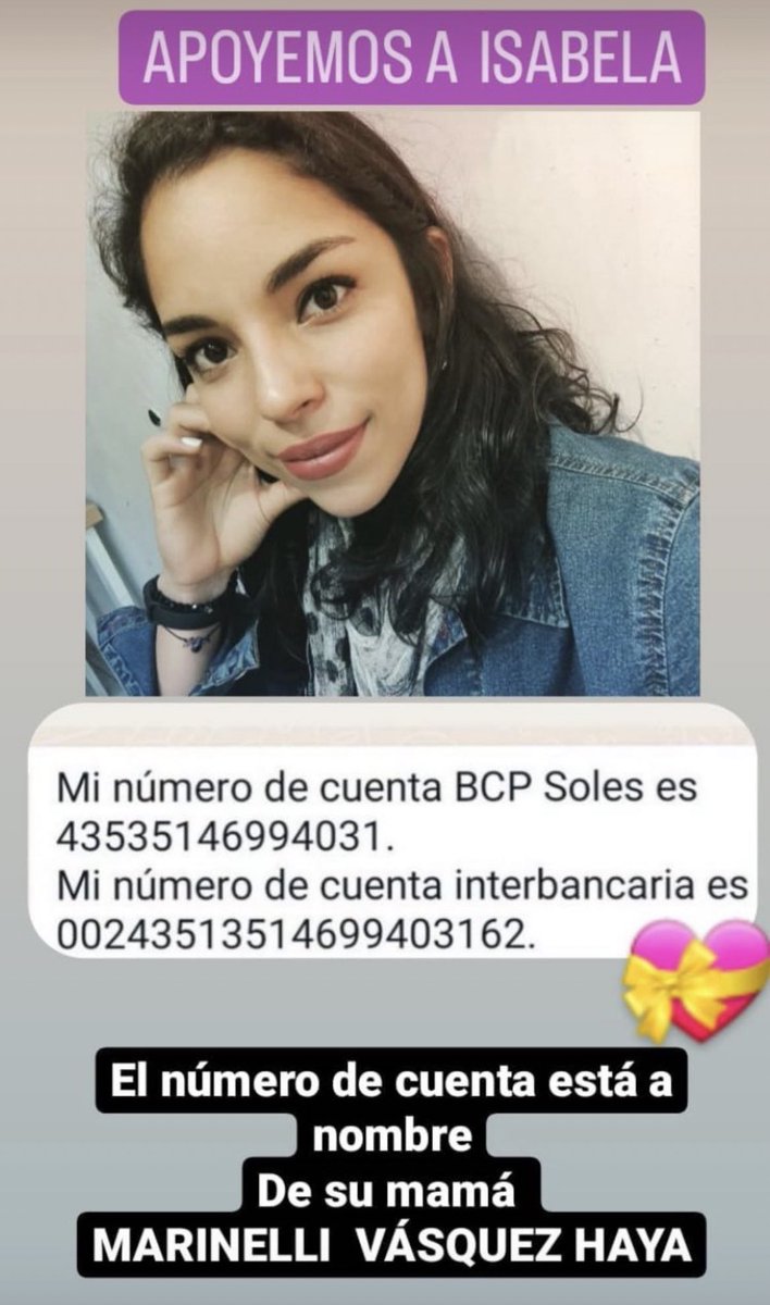 no_llin's tweet photo. El día de ayer Isabella sufrió un accidente el cual comprometió su columna, hasta el momento su pronóstico es reservado. 
Ayudan mucho haciendo un “retweet” para llegar a mas personas y colaborar con esta gran chica. ✨ https://t.co/VmOVJMMRKw