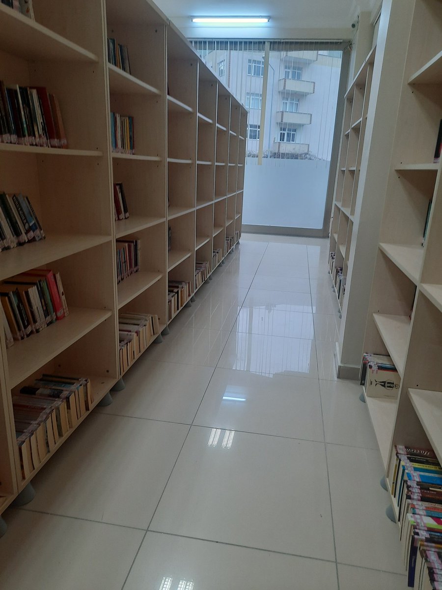 Evimizin yaninda kutuphane var cok sansliyim abi yaa