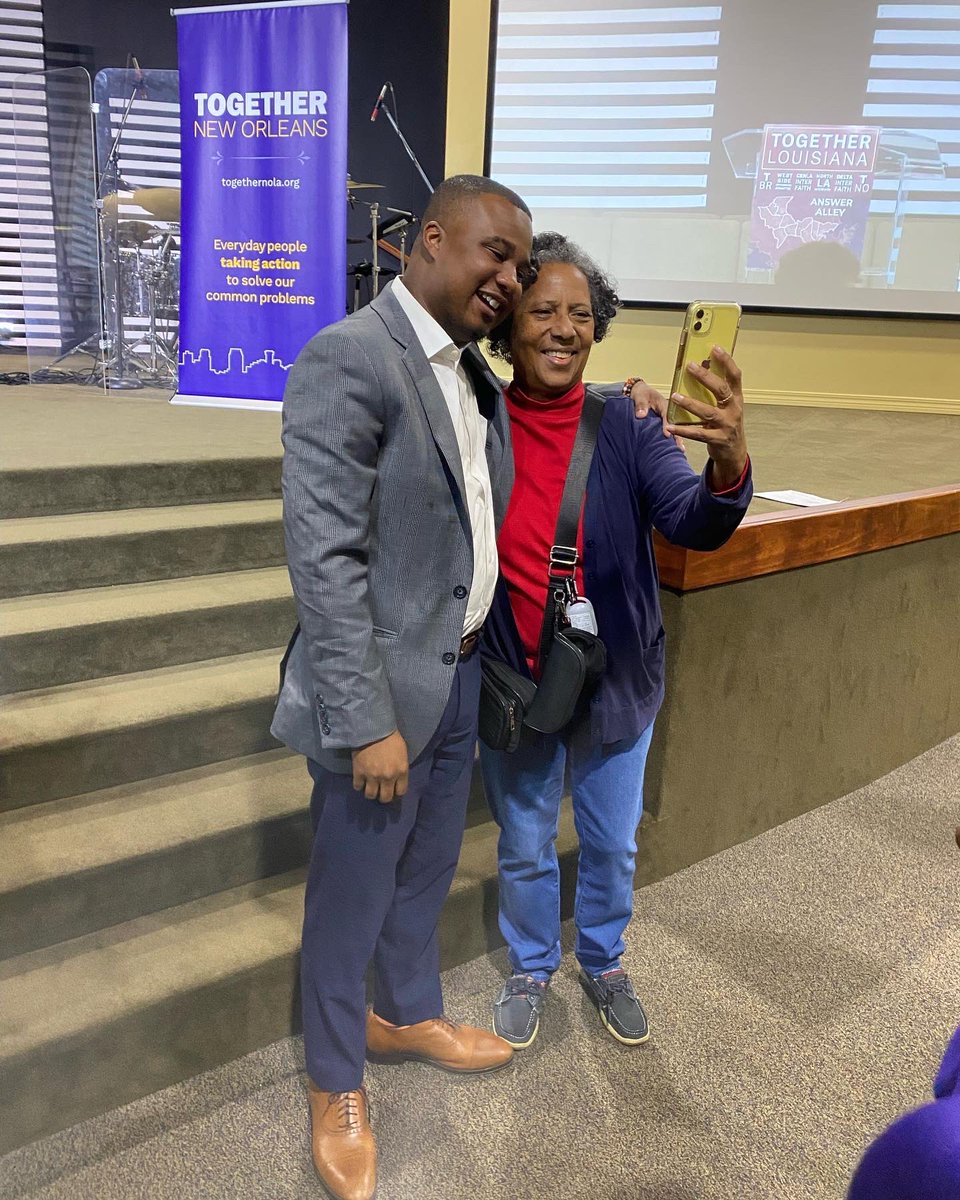 davantelewis's tweet image. I had a great time talking to folks in LaPlace at @Tog4LA’s New Wine Christian Fellowship. 

We discussed how the Public Service Commission can make our utilities clean, affordable and reliable and how we can no longer afford the status quo. So many are ready to vote for change.