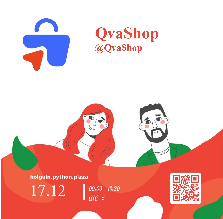 pythonpizzaconf's tweet image. A los informáticos nos encanta los gadgets de tecnología.
En @qvashop
puedes encontrar lo último en tecnología y pagar online con el poder de las criptomonedas.
Gracias por apoyarnos.
#PythonPizzaHolguin2022 #sponsor