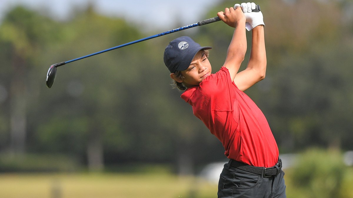 GolfCentral's tweet photo. Tiger Woods' swing advice for his son, Charlie: 'Don't copy my swing. Copy Rory's.' https://t.co/bjuLOIleke https://t.co/7HxvzAFbft