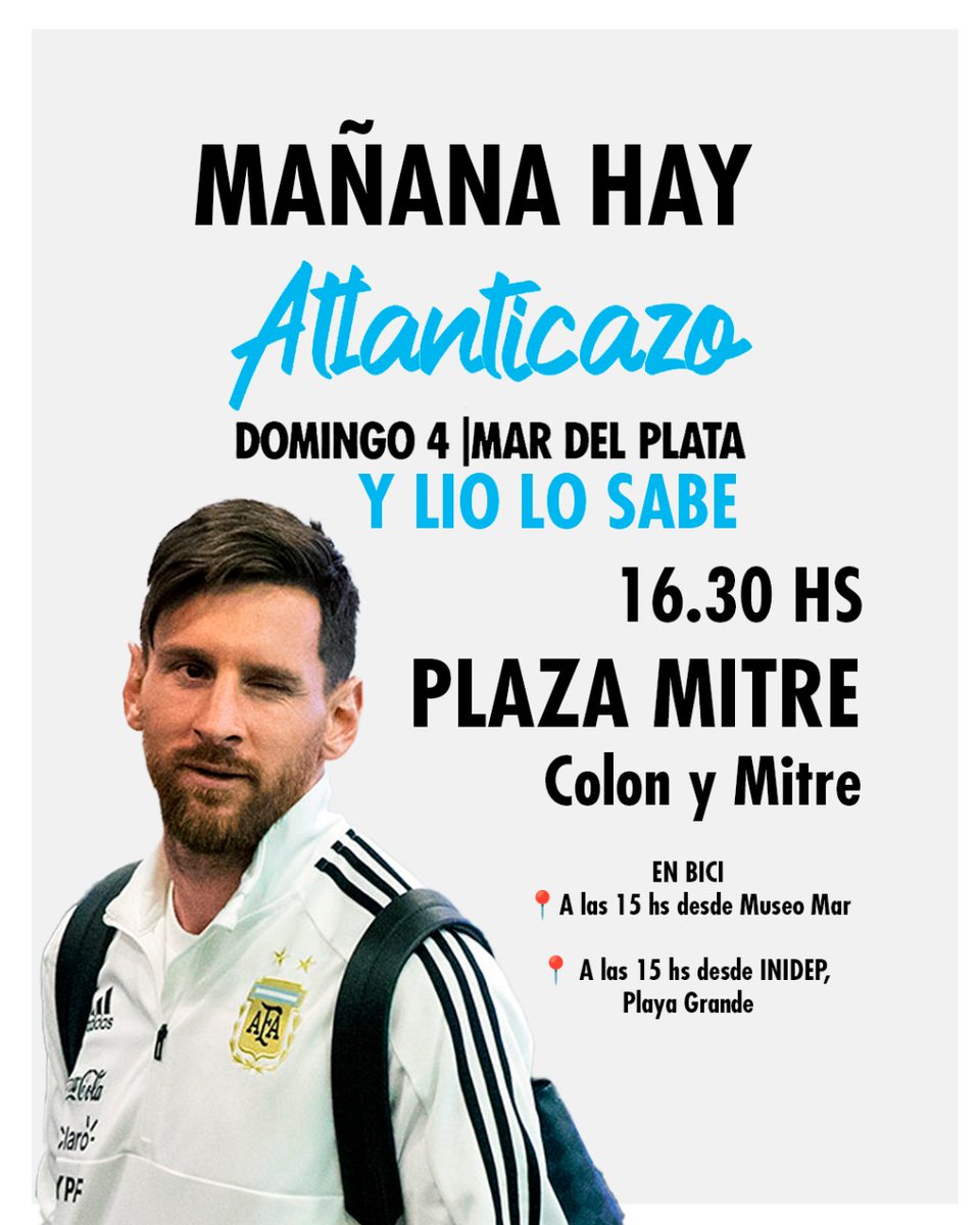 marlibredepetro's tweet photo. Mañana te esparamos con bici a las 15 horas en el Museo Mar y el Inidep, para encontrarnos en Plaza Mitre (Colon y Mitre) y marchar, más que nunca gritamos #bastadeextractivismo #elmarnosemancha #noesno #atlanticazo #oceanazo #nohaylicenciasocial https://t.co/1NxPSm1QVH