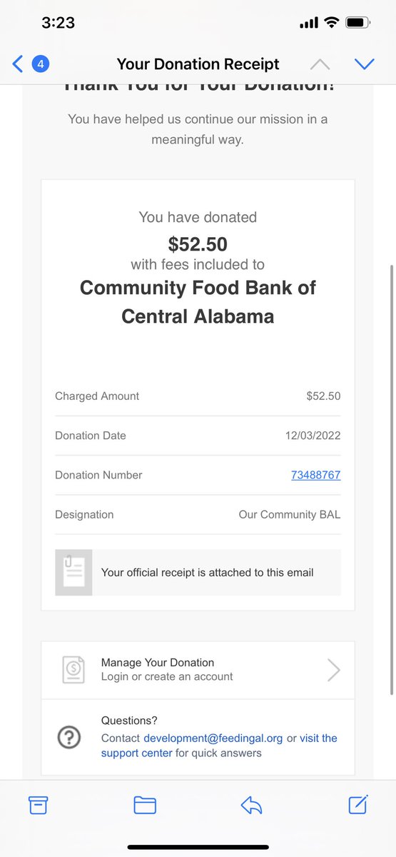 MeghanWHarrison's tweet photo. @ScottVernaglia Just donated! I’m currently a PHM fellow/trainee at @uabpeds. https://t.co/zk1PkAZnB5