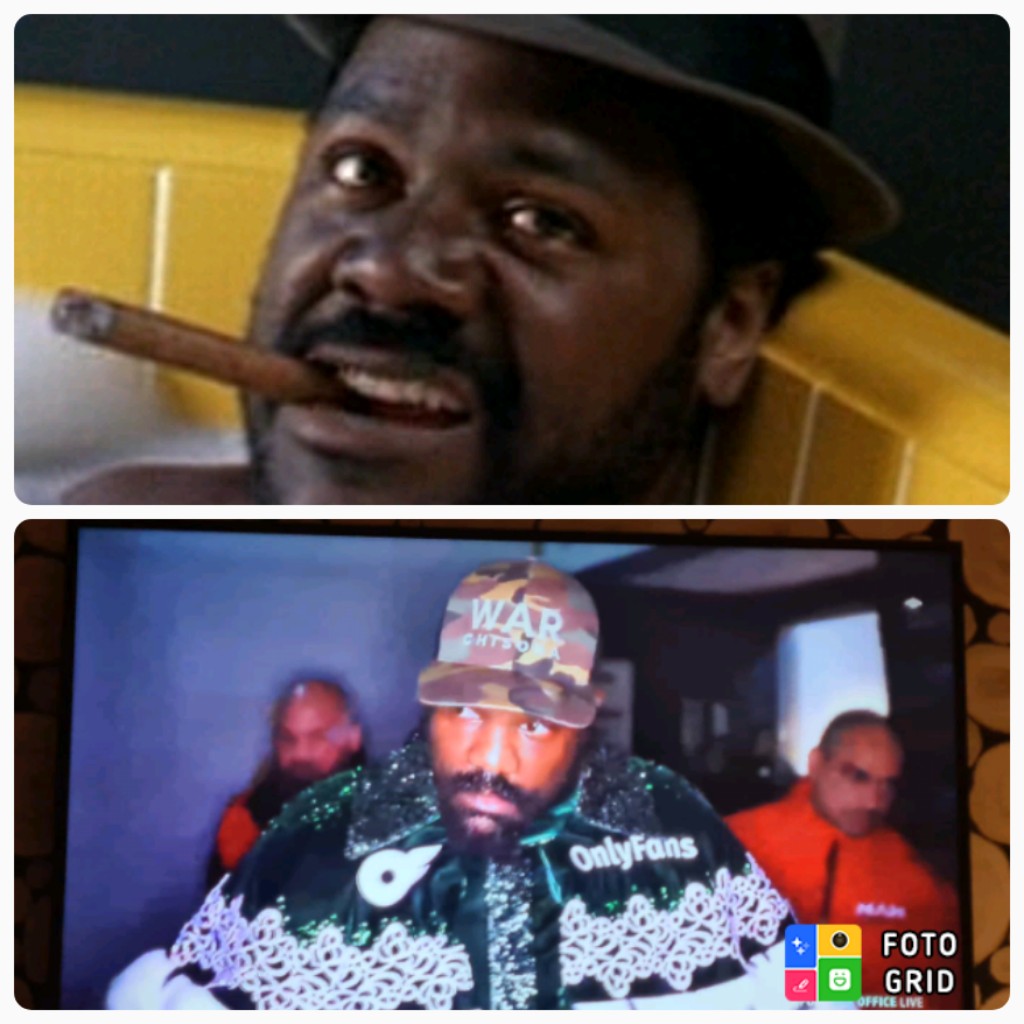 theImranMulla's tweet photo. I swear chisora is the landlord from coming to america @Tyson_Fury  #FuryChisora https://t.co/LQRY3lhSqN
