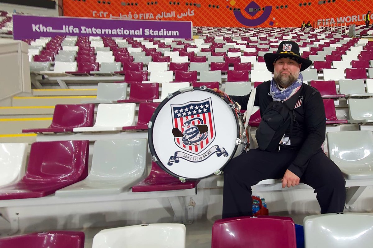 Huge shoutout to everyone I encountered these past few weeks. Tough result tonight, but it’s been an incredible ride these past couple of weeks. 

Headed back stateside with one less drumhead & mallet. Totally worth it. 

#USMNT #USA #USAvNED #FIFAWorldCup