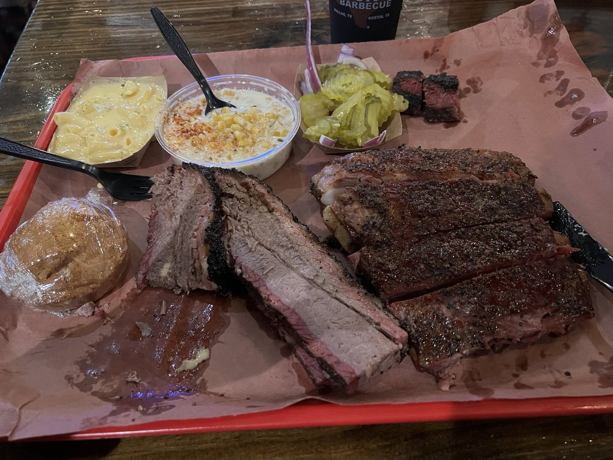 Some post <a href="/awscloud/">Amazon Web Services</a> #reInvent2022 #reInvent Texas BBQ.  Glad to be back home!  <a href="/TerryBlacks_BBQ/">Terry Black's Barbecue</a> #bbq #Food