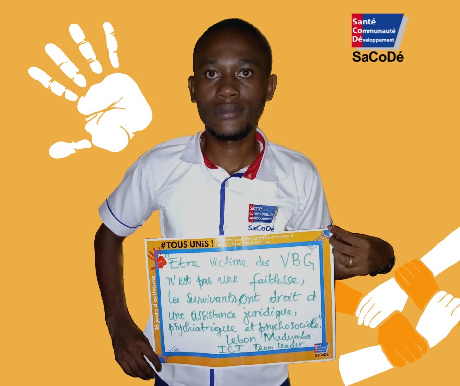 Être victime des VBG n'est pas une faiblesse, les survivants ont droit à une assistance juridique, psychiatrique et psychosociale

<a href="/LebonMudumba1/">Lebon Mudumba</a>  / ICT Team Leader <a href="/SacodeBurundi/">SacodeBurundi</a>  
#16joursdactivisme #endvbgtogether #orangonslemonde