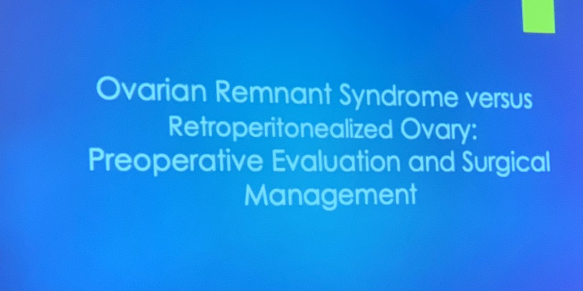 Mikhail_MIGS's tweet photo. Is there a distinction between ovarian #remnant and #retroperitoneal ovary our own @APitreMD presenting @AAGL #AAGL2022 @USFResearch @USFHealth @USFObGyn https://t.co/2ghh0aalsc