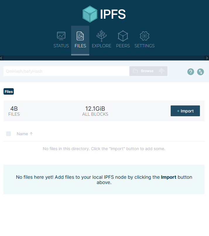 7808eth's tweet photo. IPFS Dashboard > No files here yet!
- Tempted to add now.
#ipfs #ethnode #enswebsites #ens #dappnode https://t.co/e7LqMAVhg3