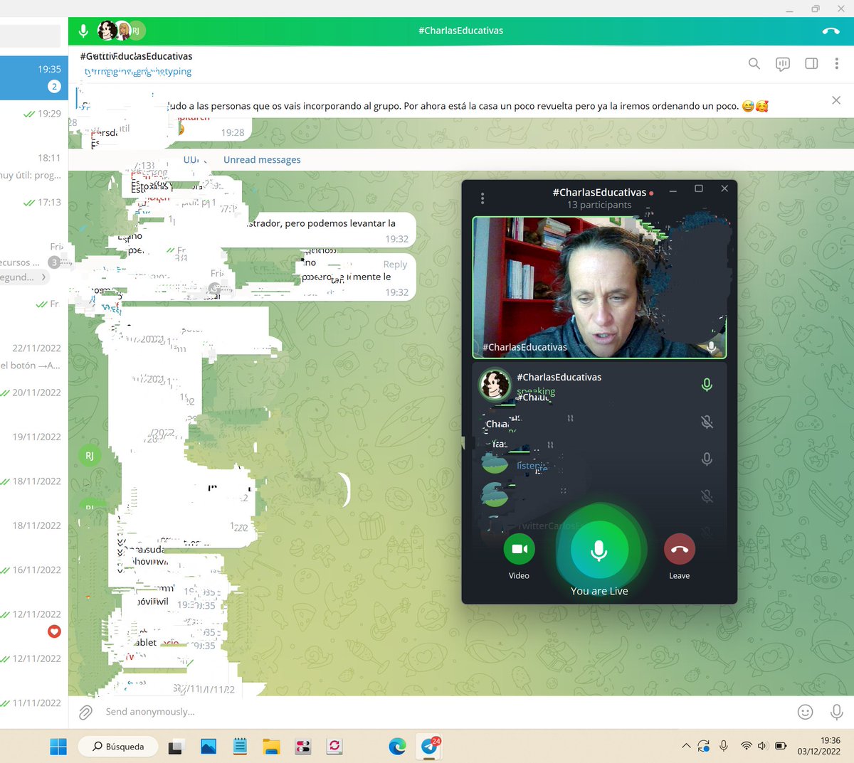 imgende's tweet photo. 🧐 Pues seguimos con las pruebas en Telegram. In love. 💕💕
Hoy hemos hecho un directo empleando Telegram Desktop y ha sido muy 🔝🔝
Te esperamos. 🥰🥰
https://t.co/7xwsWHrf6Y
Por cierto, publicado #elvideotutorialdelfinde. Segunda entrega sobre Telegram:
https://t.co/l5H5XNALnV https://t.co/q3VT4cE8LL
