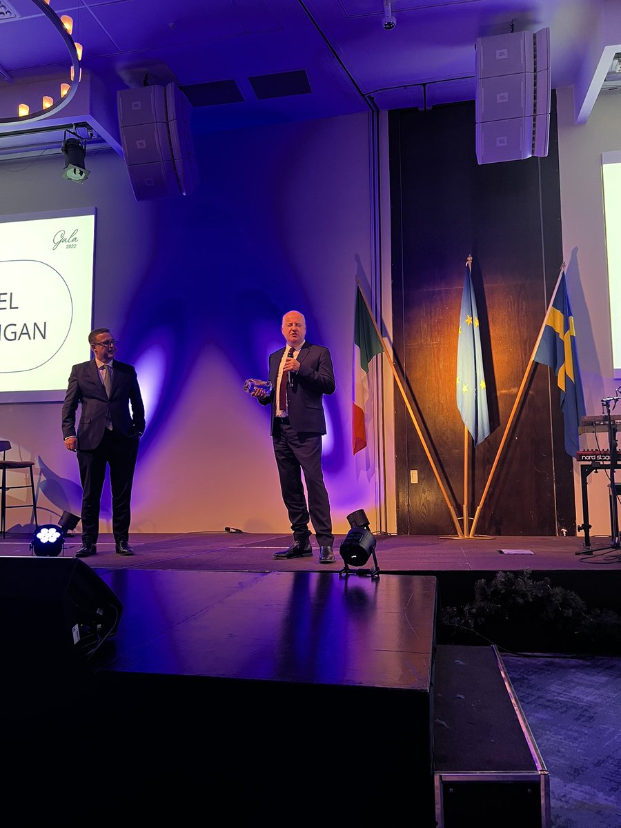 And the winner of the ICCS Beacon Award 2022 is Neil Costigan. Congratulations! A worthy winner. #Explore #Engage #Exchange #ICCSGala2022