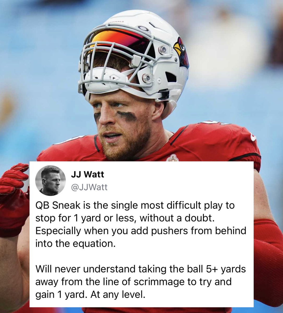 JJ Watt on QB Sneak