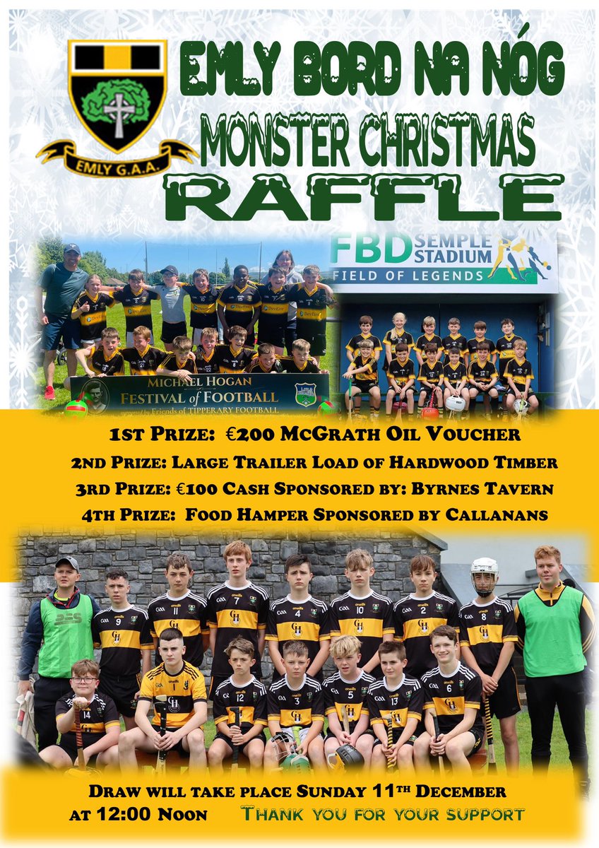 EMLYGAA's tweet photo. Our final Fundamentals session of the year takes place next Sunday at 12pm during the Bord na nog Christmas Market 🎄🎅🏃‍♂️🏒🏐🤸 https://t.co/rSYeQAIMT2