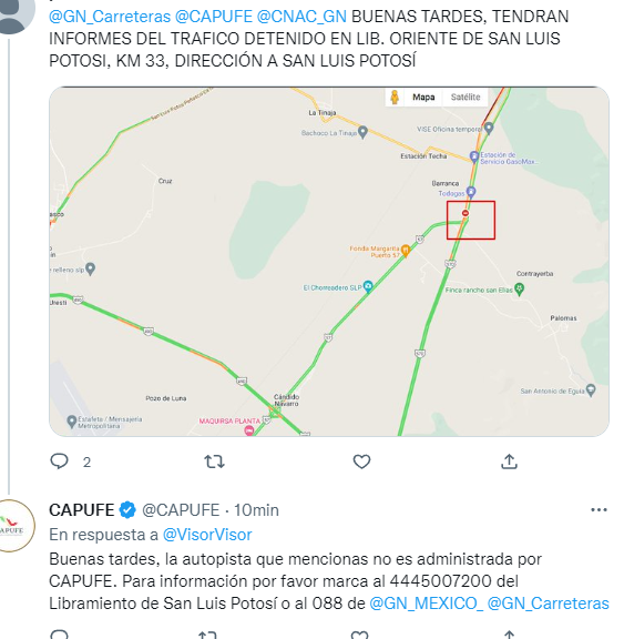 MONITOR03267359's tweet photo. @GN_Carreteras 

Información por favor. https://t.co/DCB5aHTKKk
