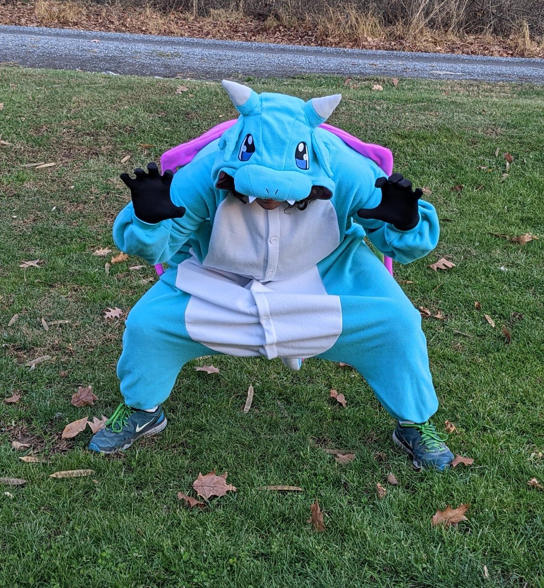 FloofyBluDragon's tweet photo. POV: You're attending a Christmas event as a dragon to encourage young children to read and illustrate while supporting your small business.

#Christmas #author #illustrator #dragon #silly #cute #fantasy #Christmas2022 #holidays #winter #blue #smallbusiness https://t.co/Z8tMxirVWI