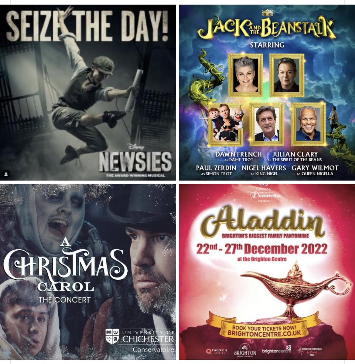BoxOfficeRadio's tweet photo. Well Christmas has definitely come early here at Box Office Radio! We have not one, but four fantastic competitions on our website! Head over to win tickets to @newsies_uk @PalladiumPanto A Christmas Carol and Aladdin at the @BrightonCentre
Good luck! #boxofficeradio https://t.co/0piUnucvlu