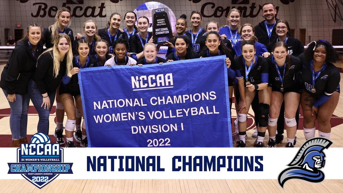 TheNCCAA's tweet image. Trinity International University Wins 2022 DI Women’s Volleyball National Championship. the-n.cc/3F3eedb