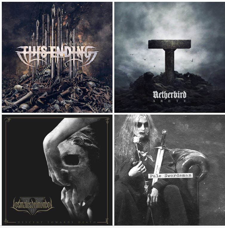 SilviaMetal666's tweet photo. Albums I’ve been listening to today
🤘🏼🤘🏼🤘🏼🤘🏼
🔥🔥🔥🔥
Metal soothes me like no other thing can do. I’d probably be dead today without it 🖤
#ThisEnding
#Netherbird
#LosMalesDelMundo
#KëkhtAräkh
#MetalSavesMeFromEverything https://t.co/9nbs8aCw61