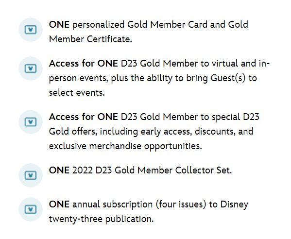 Item 3:

A One year Gold membership to D23, "The Ultimate Disney Fan Club" (details in image below)!

Retweet + like this tweet to enter the giveaway!