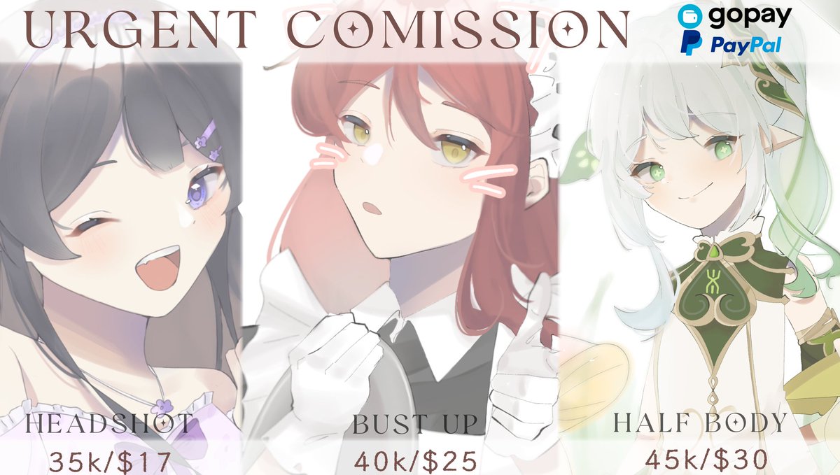 aseeppu's tweet photo. I noticed that my friends birthday is close so i decided to open emergency comission, do tell me if it's too expensive^^

see reply below for more information👇
RT are very much appreciated ✨
#artidn #zonakaryaid https://t.co/3QV8Qwp9Da
