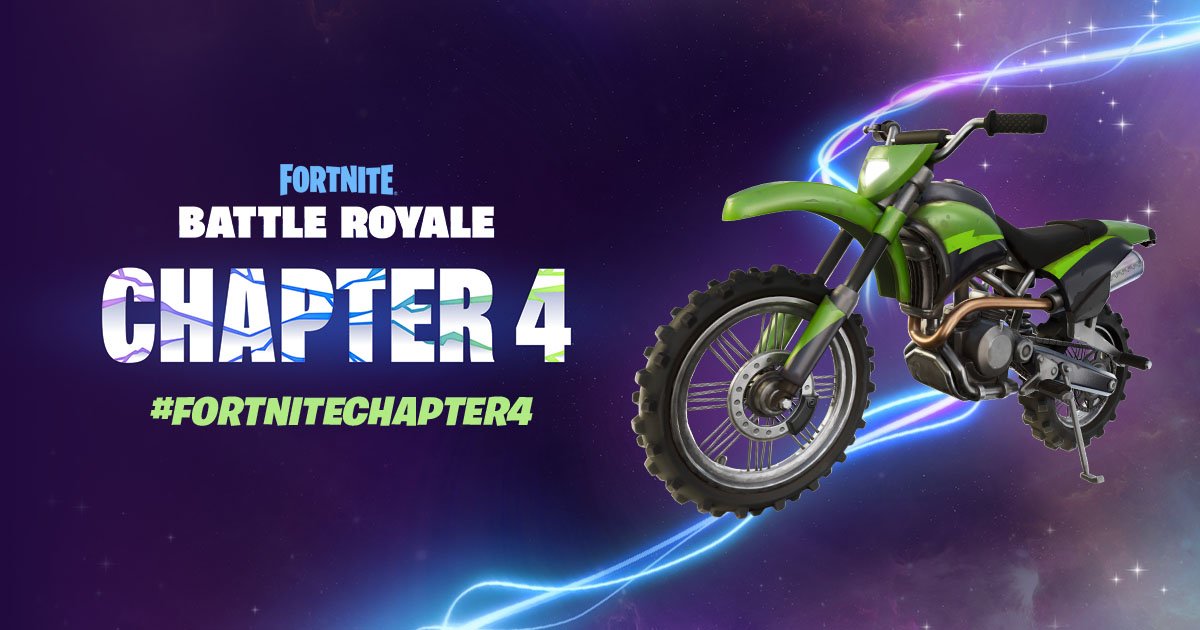 SmoothFNBR_'s tweet photo. Las Motocicletas llegarán en el capítulo 4!!

#FortniteChapter4 https://t.co/EpAZxoHPNT