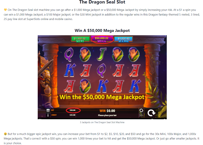 4CasinoBonuses's tweet photo. Dragon Seal Slot Win A $50,000 Mega Jackpot @ https://t.co/GDmRxGNNBM REAL MONEY #DragonSeal #DragonSlot #SuperSlots #slotmachinejackpot #megamillions #slotwins #progressivejackpot #Casino #Fun #Gambling #Bet #Jackpot #CasinoOnline #Slots #Casinos #CasinoGames https://t.co/rtxtTDO0FR