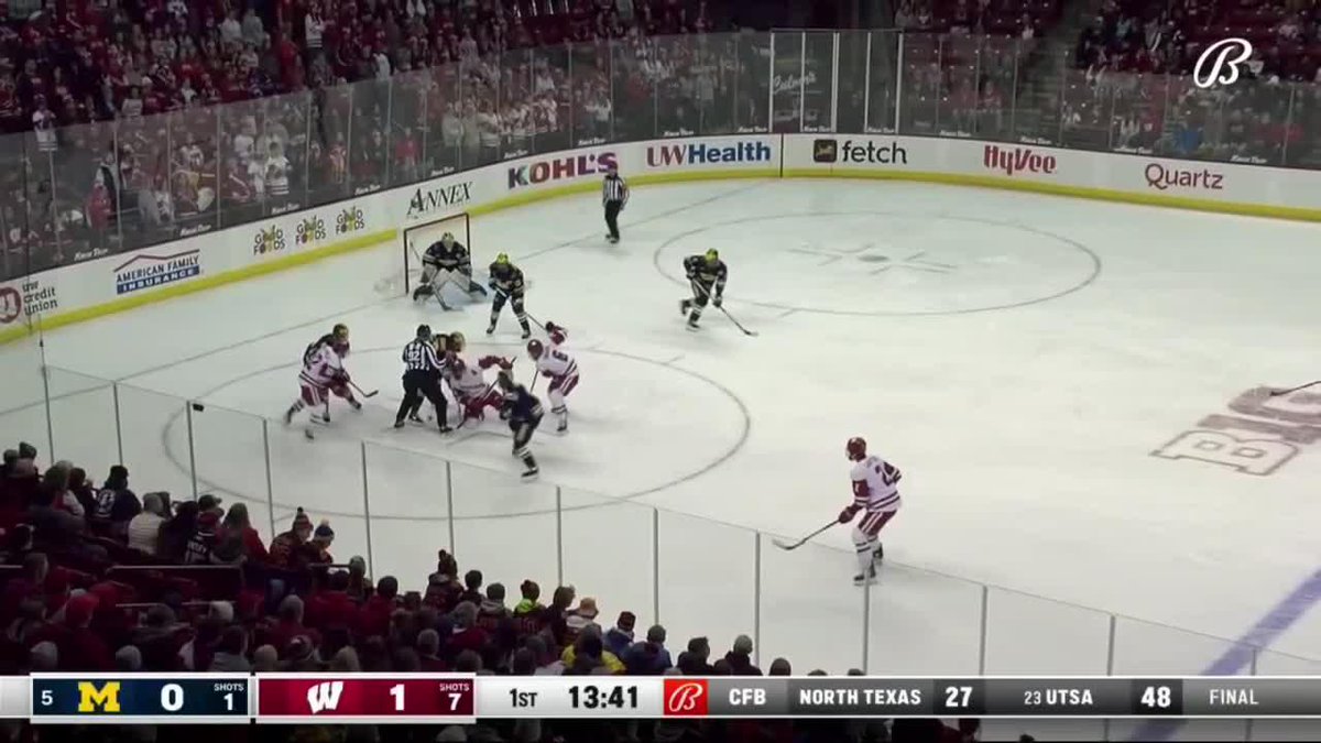 Michigan Hockey on Twitter "Rutger McGroarty goes high blocker on Moe