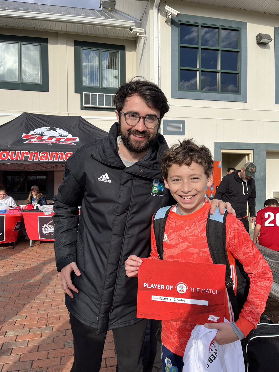 BGPollak's tweet photo. @SouthamptonFC Cup in Maryland. Excited for my U12 goalkeeper named Player of the Match! #southamptoncup https://t.co/mPqlRyHaqQ