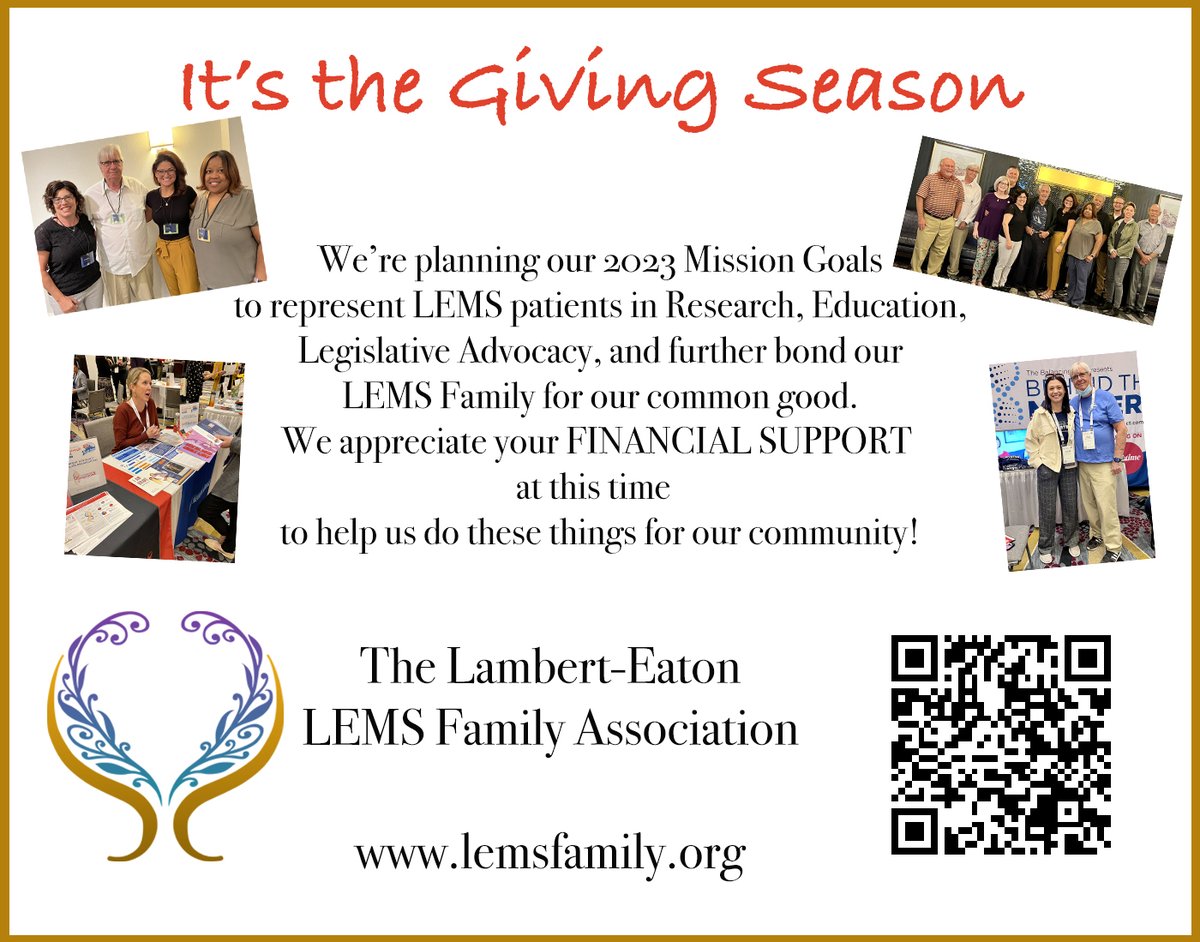 The Lambert-Eaton LEMS Family Association tweet media
