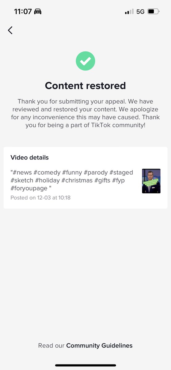 michael levitt (@michaellevitt_1) on Twitter photo Hello…my appeal was approved. However, my video was never restored. Can you please take a look? My user name is Michael Levitt _1… Thank you! <a href="/tiktokcreators/">TikTok Creators</a> <a href="/TikTokSupport/">TikTokSupport</a> <a href="/TikTokHelp/">TikTokHelp</a> <a href="/tiktok_us/">TikTok US</a> Hello…my appeal was approved. However, my video was never restored. Can you please take a look? My user name is Michael Levitt _1… Thank you! <a href="/tiktokcreators/">TikTok Creators</a> <a href="/TikTokSupport/">TikTokSupport</a> <a href="/TikTokHelp/">TikTokHelp</a> <a href="/tiktok_us/">TikTok US</a>
