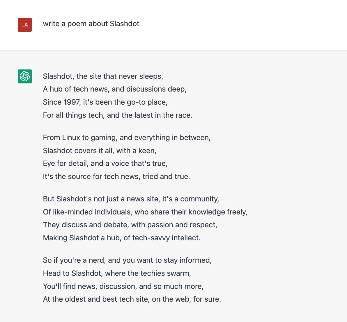 Slashdot Poem