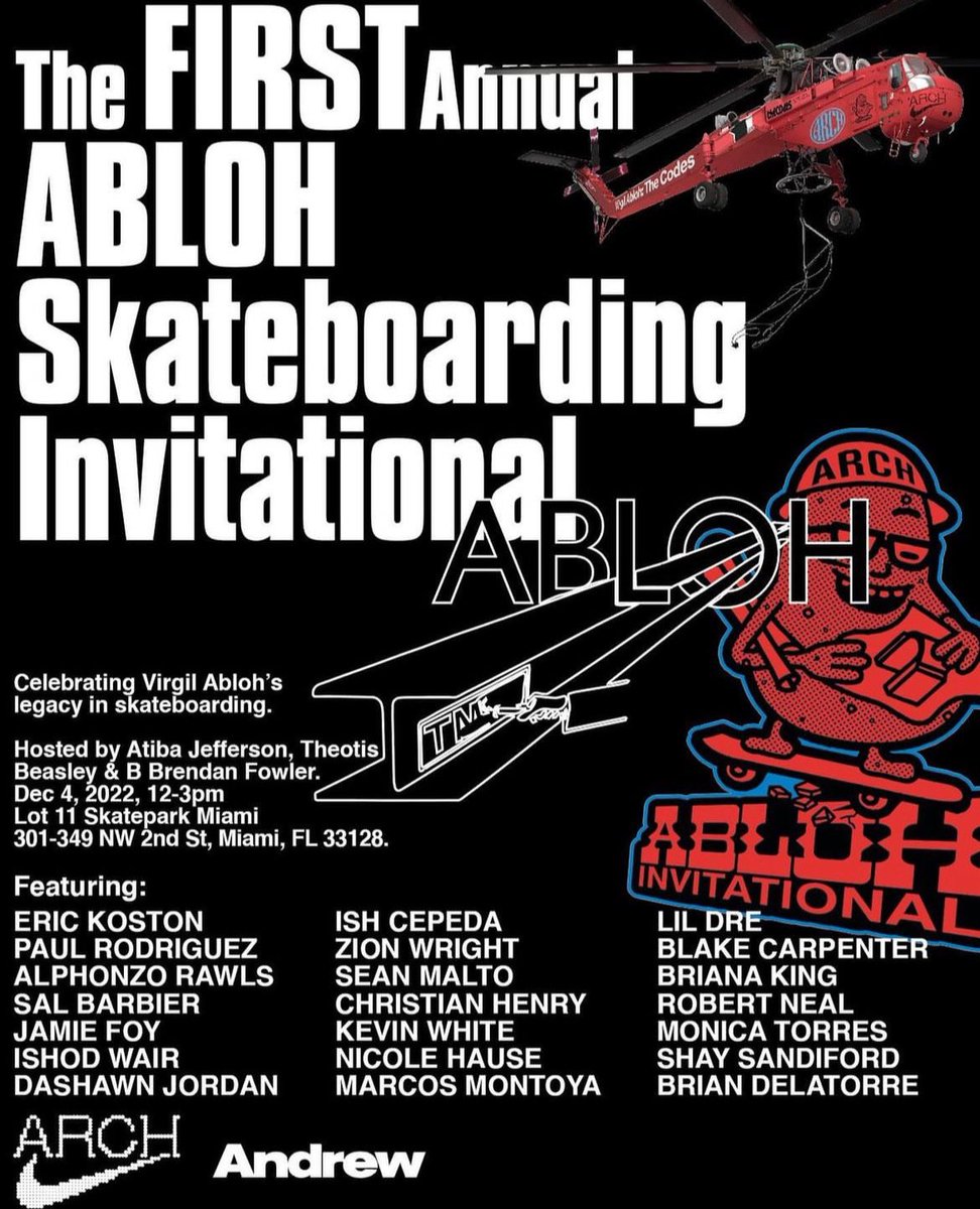 Catch us tomorrow at the <a href="/ArtBasel/">Art Basel</a> Virgil Abloh event in Miami.