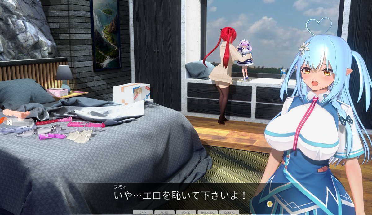 お題『 自室 』
船長『あくたんのフィギュアを人前に…恥ずかしい』
#cm3d版深夜の真剣エディット60分一本勝負  #COM3D2