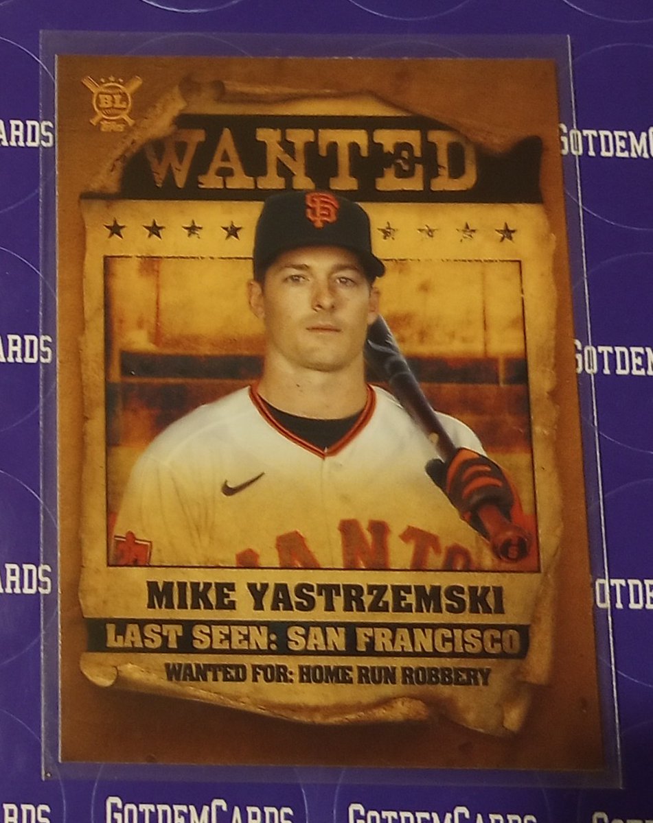 GotdemCards's tweet photo. 2021 Topps Big League Wanted #WT11 Mike Yastrzemski #giants #SanFranciscoGiant
$1.50 OBO
#BaseBall #baseballcards #MLB @HobbyRetweet_ #Thehobby
#sportscards #sportscardsforsale
@JakeMc945 @CardHobbyRTs @ILOVECOLLECTIN1 @sports_sell @CardboardEchoes @84baseballcards https://t.co/ZKSYtMgi6o