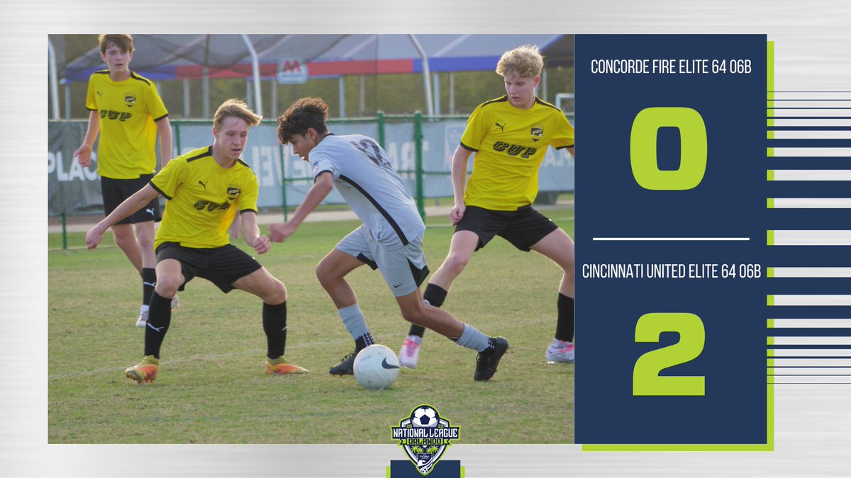 NationalLeague's tweet photo. 17U @cincyunited earns a tough win over @ConcordeSoccer in Elite 64 action Saturday afternoon.

#EveryMomentCounts https://t.co/EhnObGxSU2