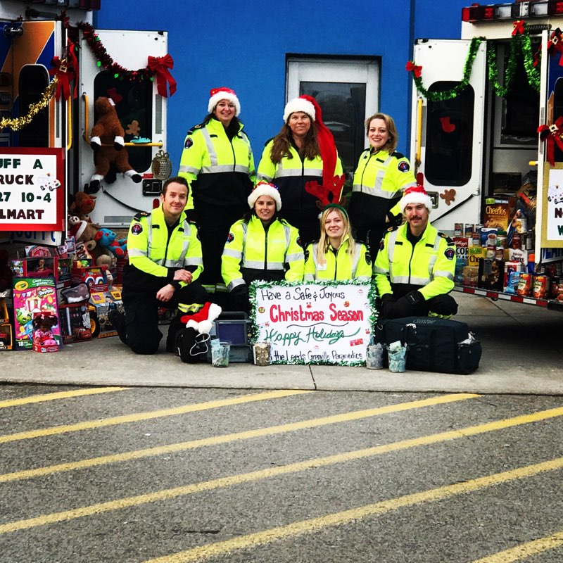 Join our Paramedics tomorrow between 9 and 3 at SuperStore and Walmart in Brockville as we stuff our trucks with food and toys to support local food banks and Big Brothers Big Sisters!