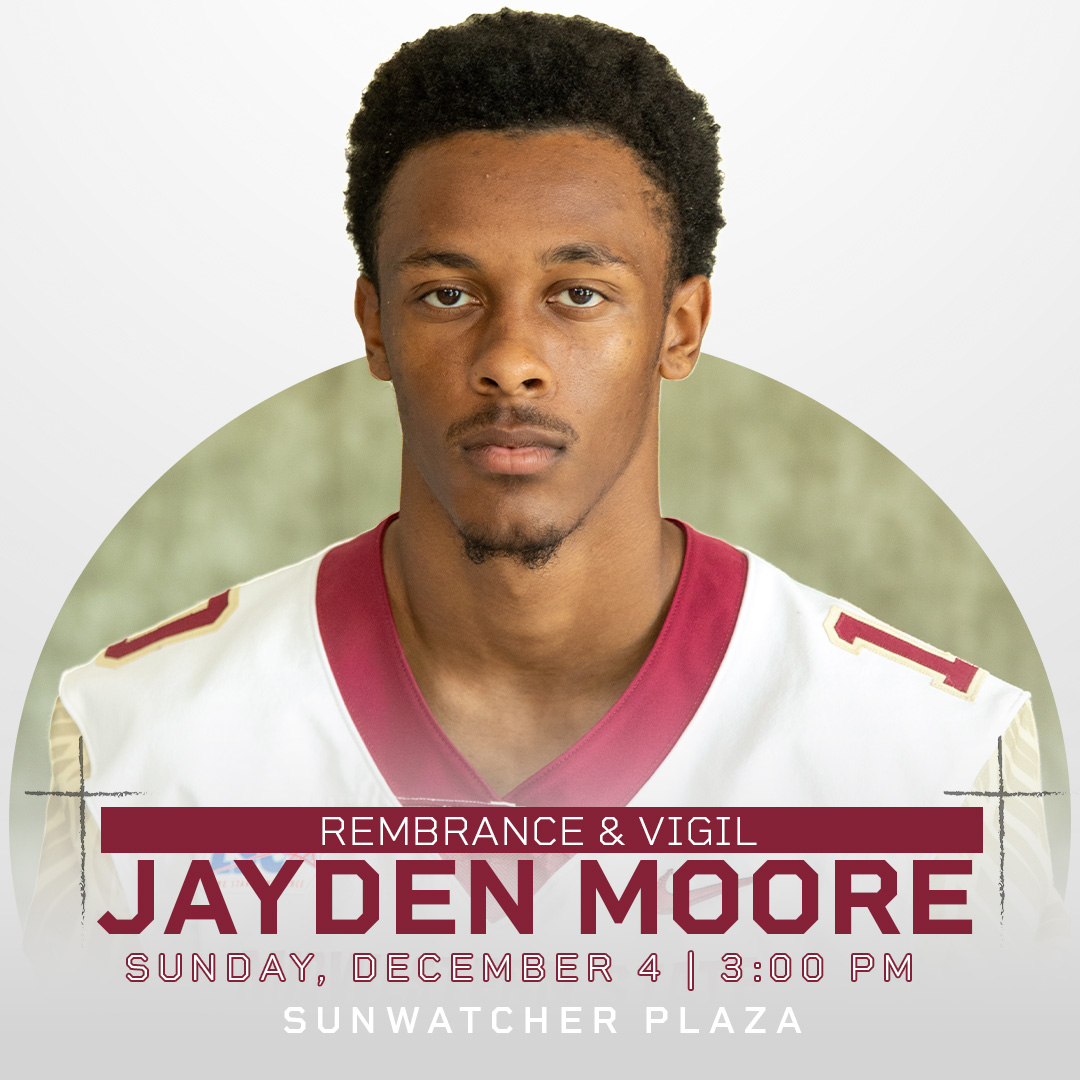 Midwestern State Athletics invites the campus community for a remembrance and vigil for football student-athlete Jayden Moore, who tragically passed away on Wednesday.