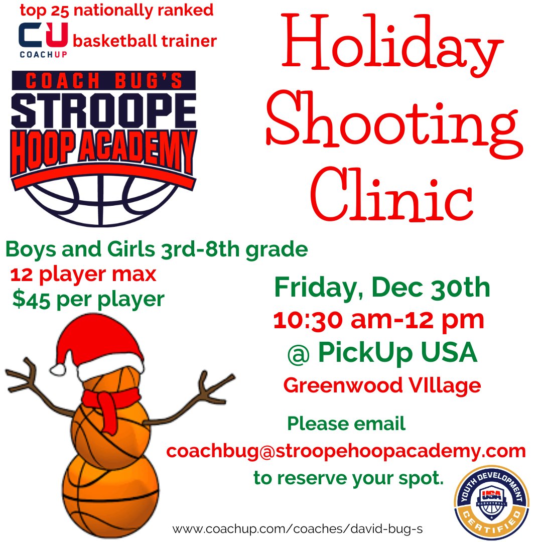 coachbugstroope's tweet photo. Denver hoopers! #StroopeHoopAcademy #SharpAxeShooting #foundationofFUNdamentals https://t.co/tne7XQVmTS