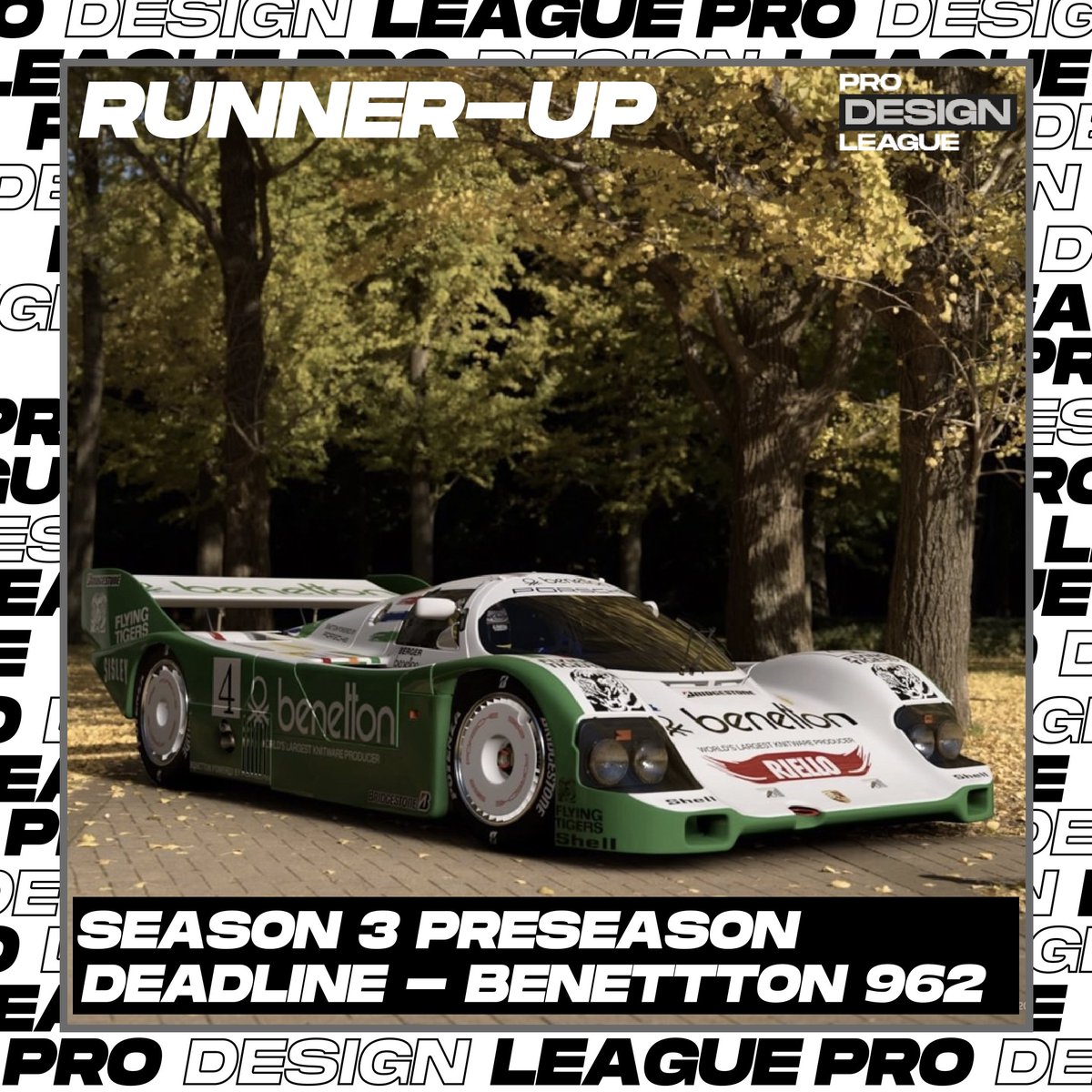 prodesleague's tweet photo. Season 3 is officially underway as our Preseason week wraps up with @Kaguya_Designs taking the gold after returning for a short hiatus, @deadline24th &amp; @TCR_Kaga take 2nd and 3rd #GT7 #GT7Livery #GranTurismo7 #GranTurismo #PDL https://t.co/Dk1FAlu3UM