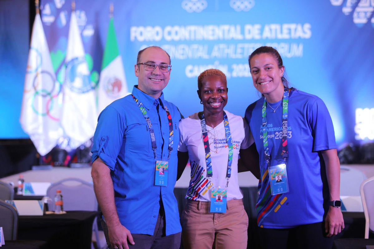 Paoferrari57's tweet photo. So grateful for the opportunity to be part of Continental Athletes Forum of @PanamSports
Happy to share with more than 100 athletes from the 41 countries of Panam Sports 🙌🏻
On to the next challenge for the sport of Paraguay 🇵🇾 @coparaguay
#Panamsport #Cancun2022AF #TeamPy https://t.co/ggw2Inpasn