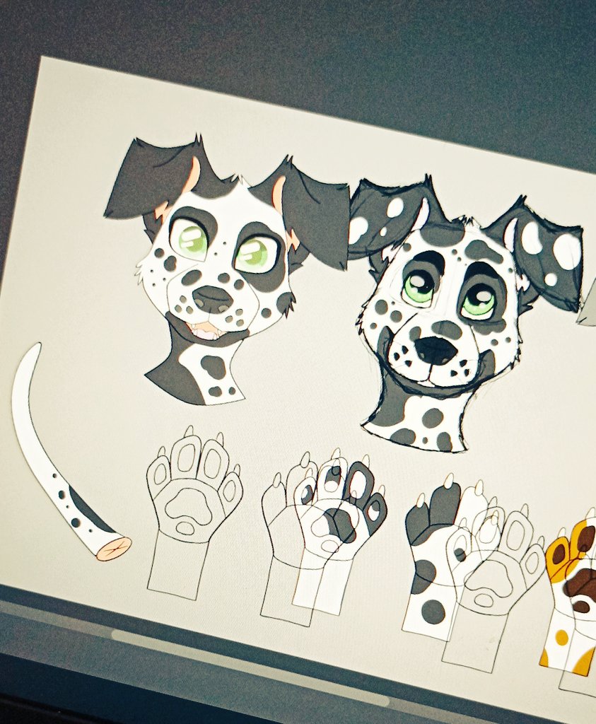 yeenbugstudio's tweet photo. Reworking some of the older desings lines and patterns.
The Dalmatian Twins are my first victims. Hopefully one day they will go to their forever home together or seperate.
#furry #fursuit #furryart #premadefursuit #premadedesign #fursonadesign https://t.co/LmGDkSVIm4