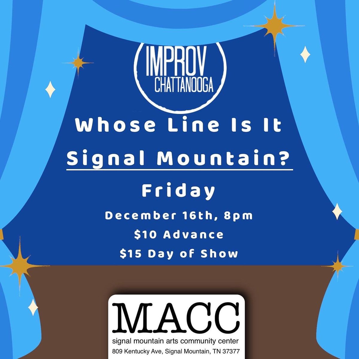 improvcha's tweet photo. MainX24 is over (for us). Here’s what’s coming up on the rest of December! https://t.co/rGaxnjqoP6