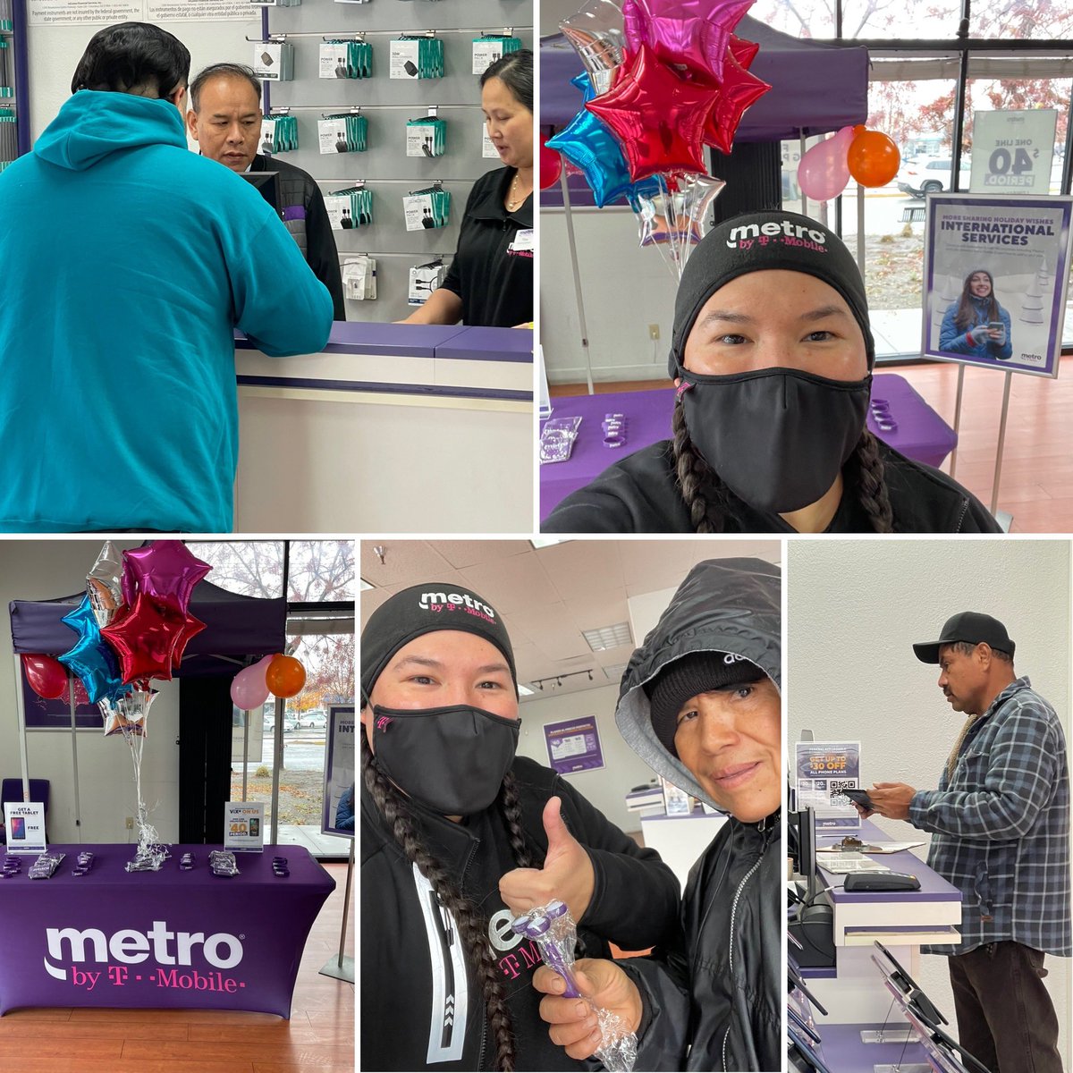 🌧 🥶 or 🌞 Chris &amp; Tina at CT Wireless in San Jose are always here to serve their wonderful customers. We had to move our event inside due to the rain but that’s not stopping us! <a href="/kharen_g/">Kharen G</a> <a href="/JamesLeeWW/">James Lee</a>