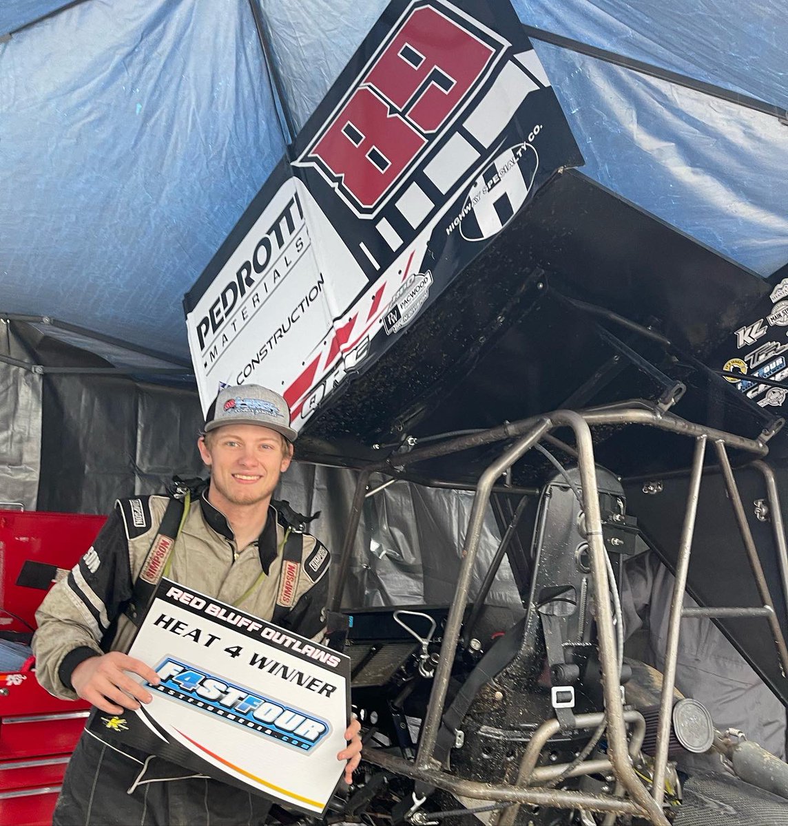 Chase Hill won It's Jerky Heat Race #1!

<a href="/CaseySchmitz/">Casey Schmitz</a> won <a href="/ShopKyleLarson/">Shop Kyle Larson</a> Heat Race #2!

Seth Standley won L &amp; T Towing Heat Race #3!

@michaelcallrcn won <a href="/fastfourmedia/">FASTFOUR</a> Heat #4!