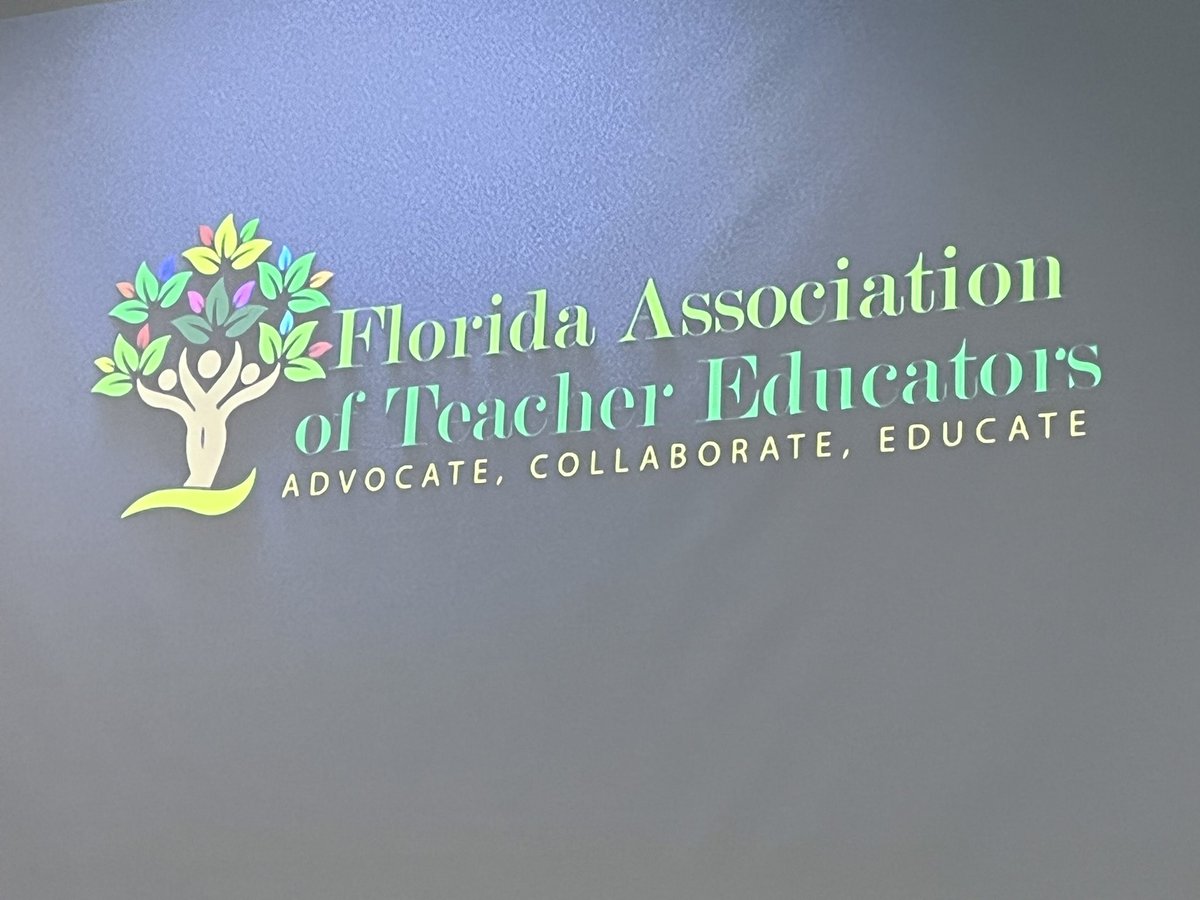 mkay0000's tweet photo. What an honor to co-present with colleagues and our amazing @UCFTeacherEd students today! We launched a new program to support paras on the path to a 4 year Elem Ed degree this year. So happy I was able to teach these amazing aspiring educators this semester, too! #FATE22 ๐ค๐ https://t.co/zUnJ8IKaWc