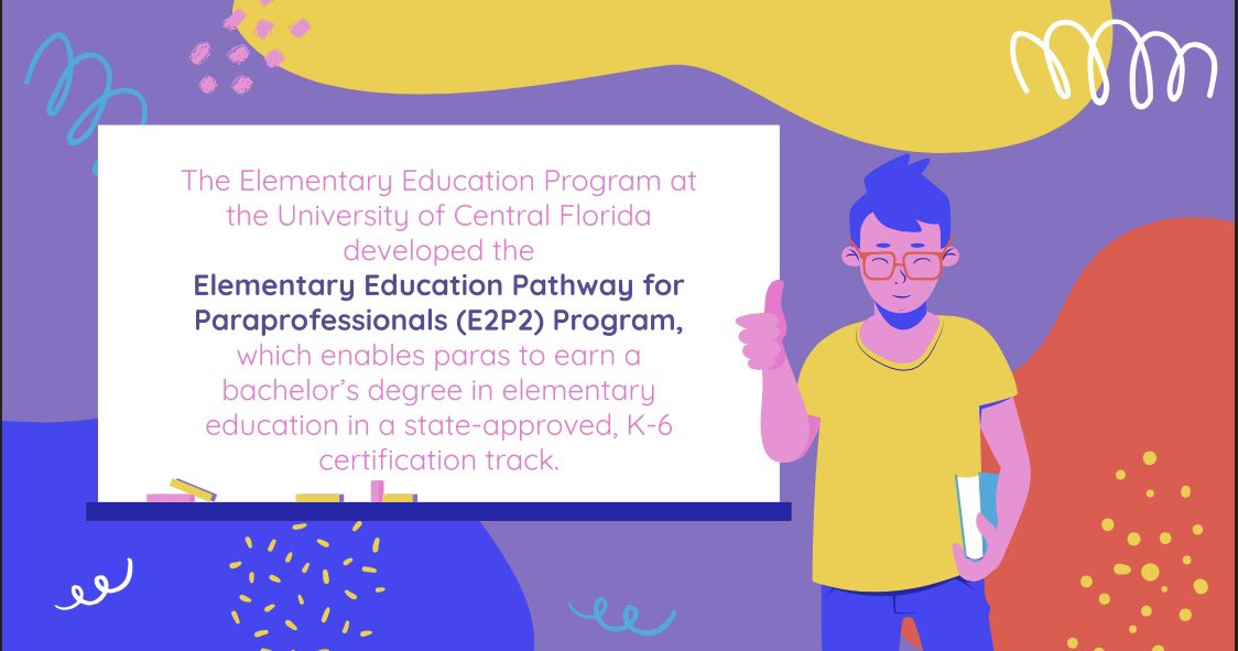 mkay0000's tweet photo. What an honor to co-present with colleagues and our amazing @UCFTeacherEd students today! We launched a new program to support paras on the path to a 4 year Elem Ed degree this year. So happy I was able to teach these amazing aspiring educators this semester, too! #FATE22 ๐ค๐ https://t.co/zUnJ8IKaWc