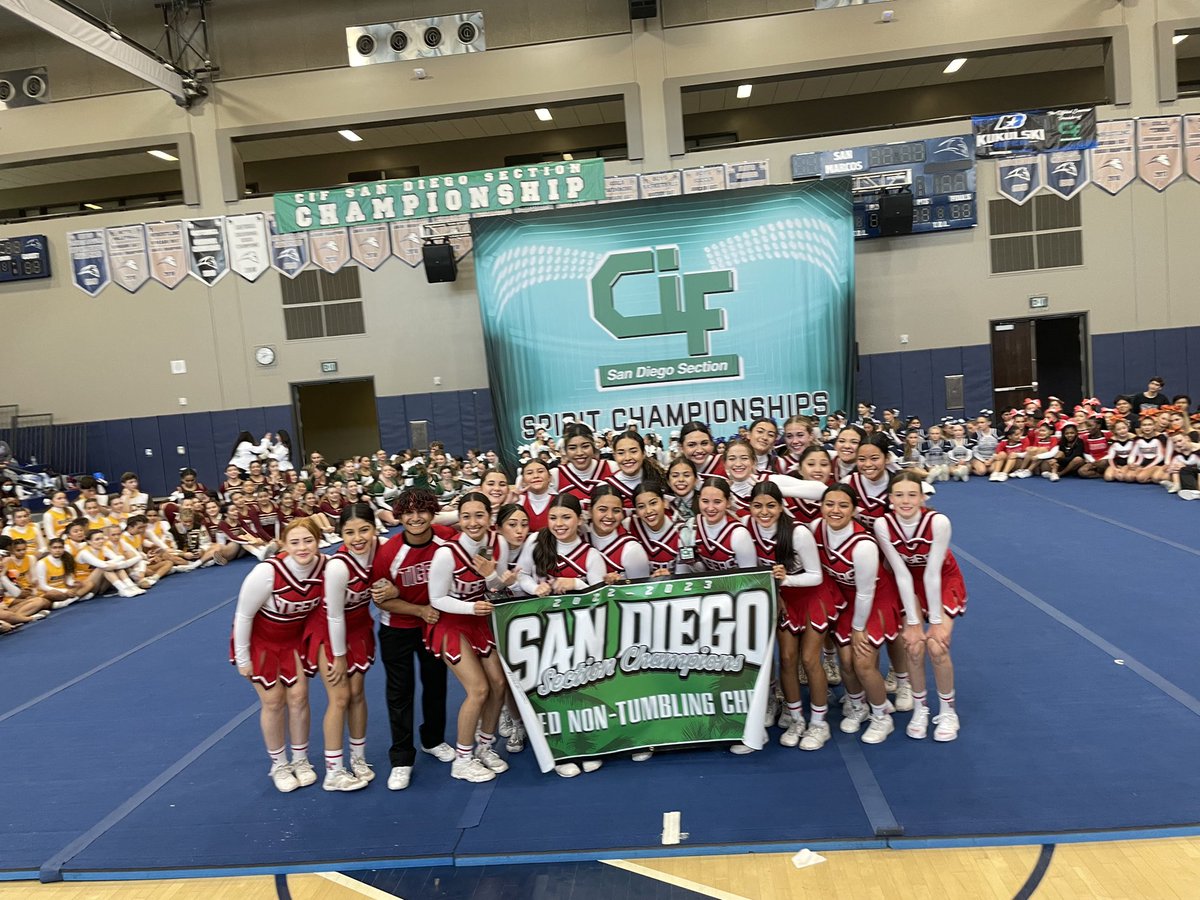 JoeApodaca6's tweet photo. Congratulations to Coach Fisher and the Imperial Tiger Competitive Cheer Team. They are the CIF San Diego Section Division 1 Champions! They will advance to Regional competition in January! Way to get after it, Team! #TigerPride #makeitamasterpiece ππͺ https://t.co/Sj4KoFvA8N