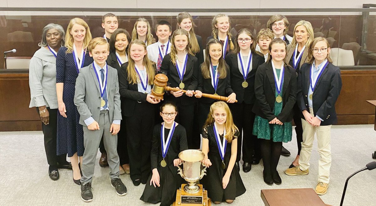 ECSD_SC's tweet photo. CONGRATULATIONS to our 2022 S.C. Middle School Mock Trial State Champions from JET Middle School!

#GrowingGreatness #StateChamps https://t.co/ABhDsvrUmB